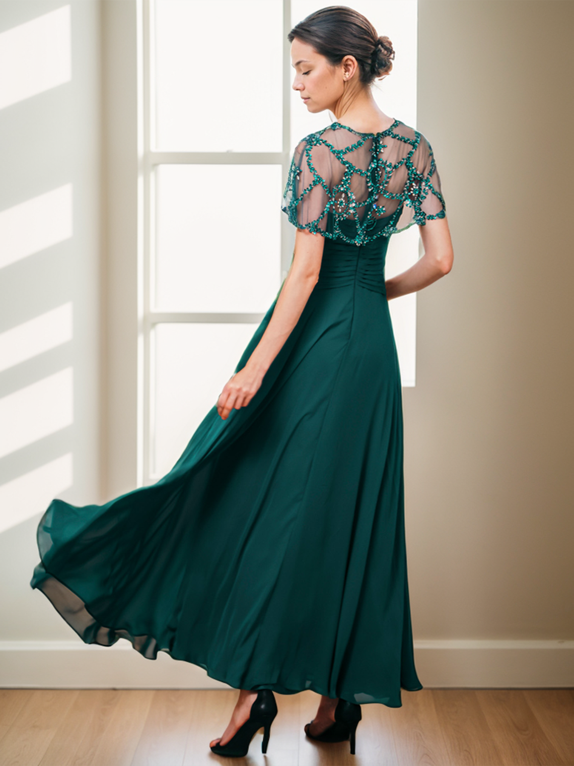 A-Line Elegant Wedding Guest Wedding Party Gown Formal Evening Dress 