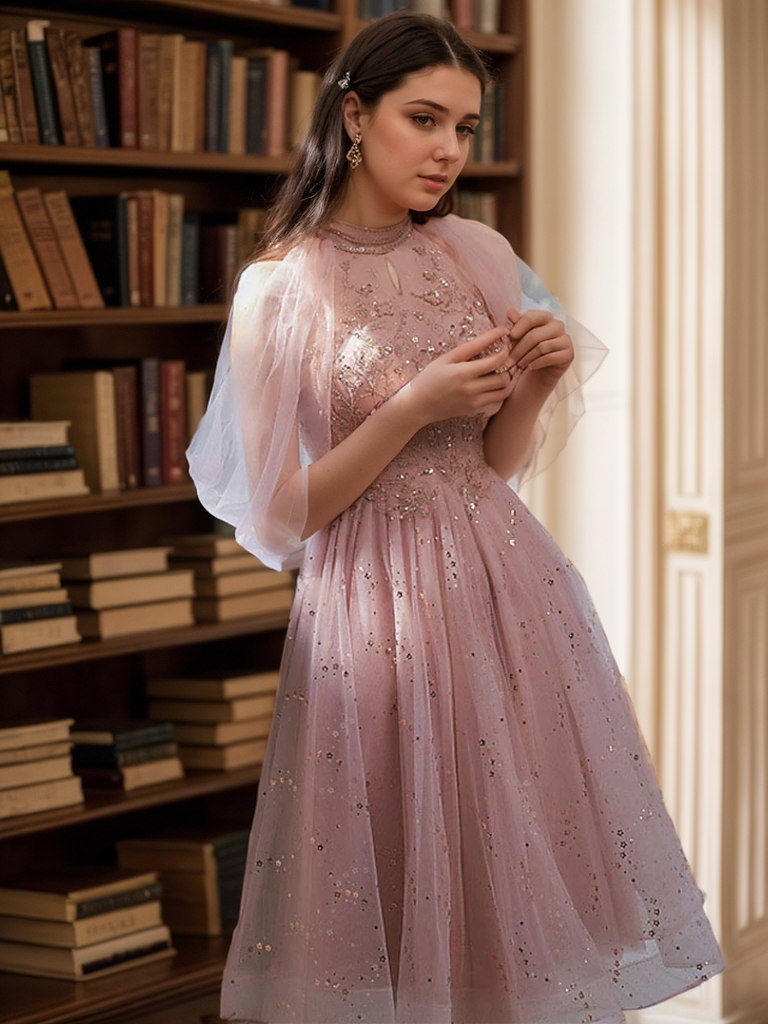 A-Line/Princess Sleeveless Halter Knee-Length Cocktail Homecoming Party Dress