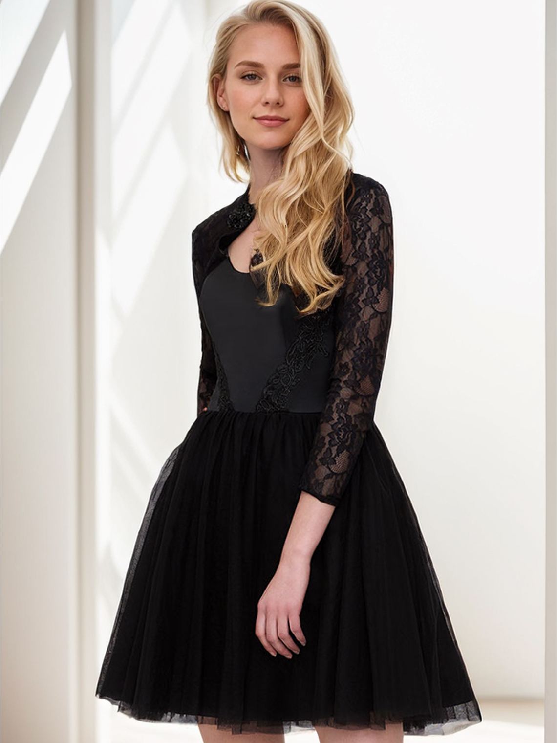 A-line Homecoming Dress Long Sleeve Short/Mini Cocktail Dress