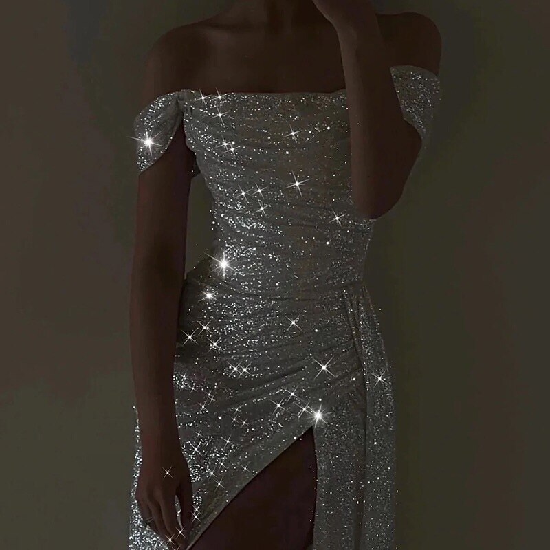 Mermaid Trumpet Sweep Brush Train Prom Dresses Evening Gown