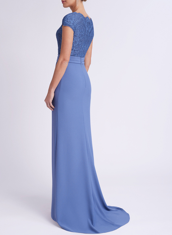 Lace Sheath/Column Elegant Evening Dresses With V-Neck, supplier image 2