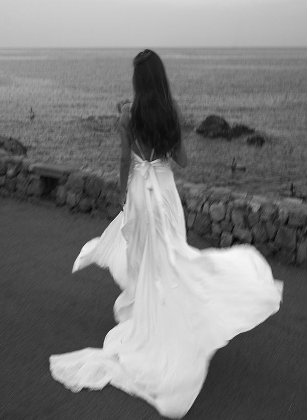 Modern A Line Tied Back Silk Like Satin Wedding Dresses, product image 6