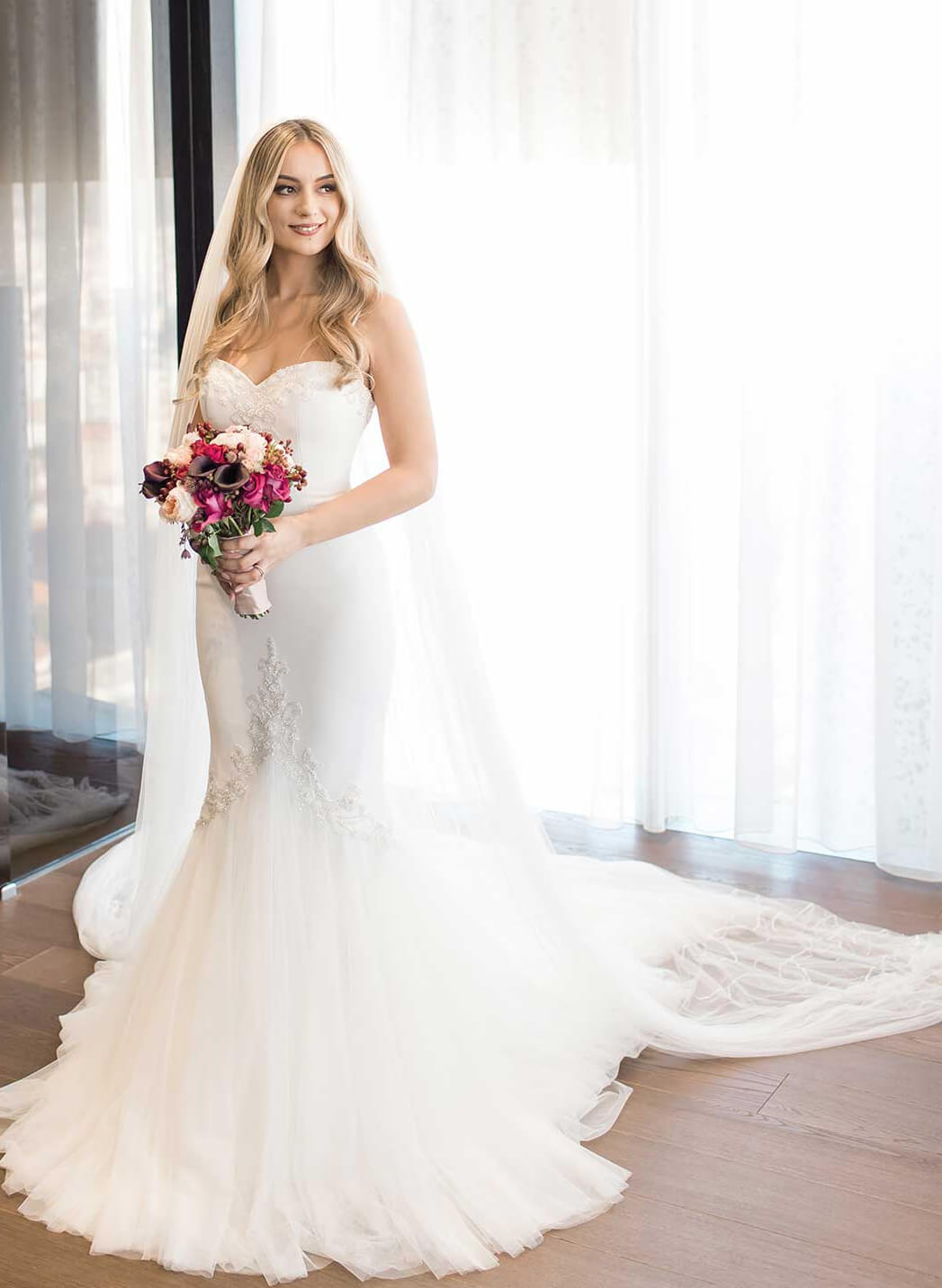 Classic Mermaid Sweetheart Wedding Dresses With Beading, product image 4