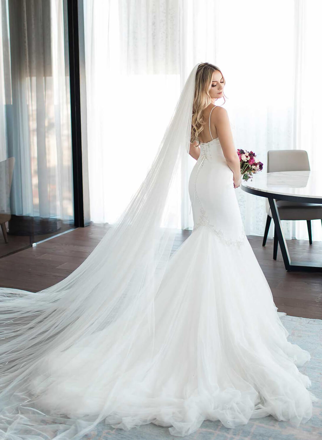 Classic Mermaid Sweetheart Wedding Dresses With Beading, product image 10