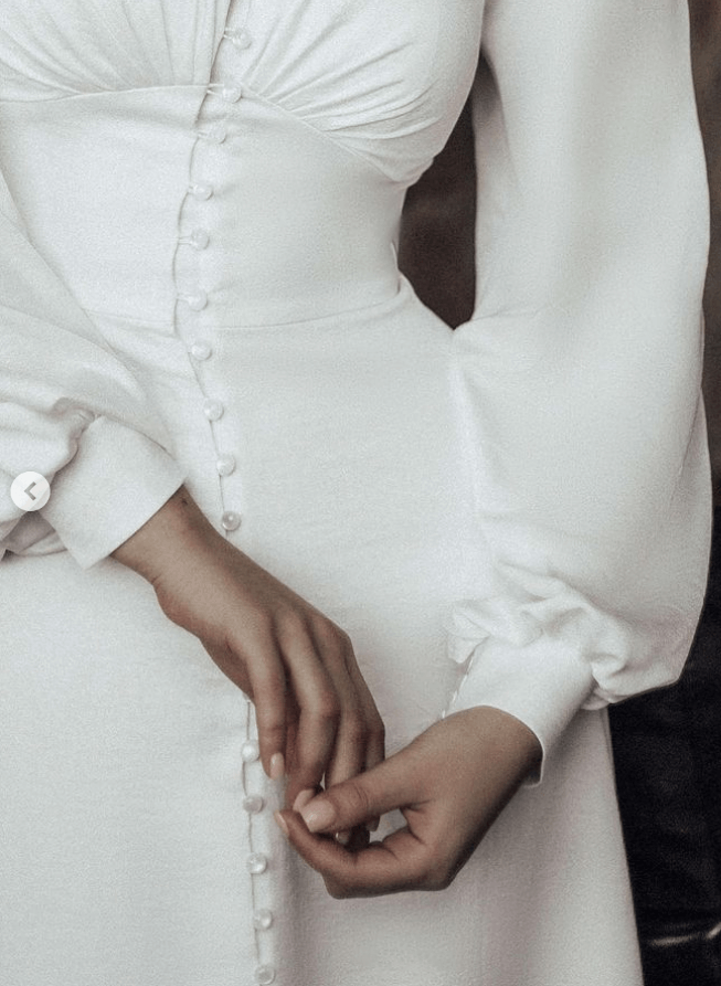 Elopement Minimalist Long Sleeves Wedding Dresses With Floor-Length, product image 3