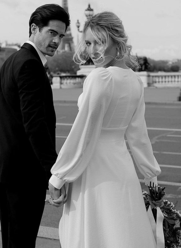 Elopement Minimalist Long Sleeves Wedding Dresses With Floor-Length, product image 4