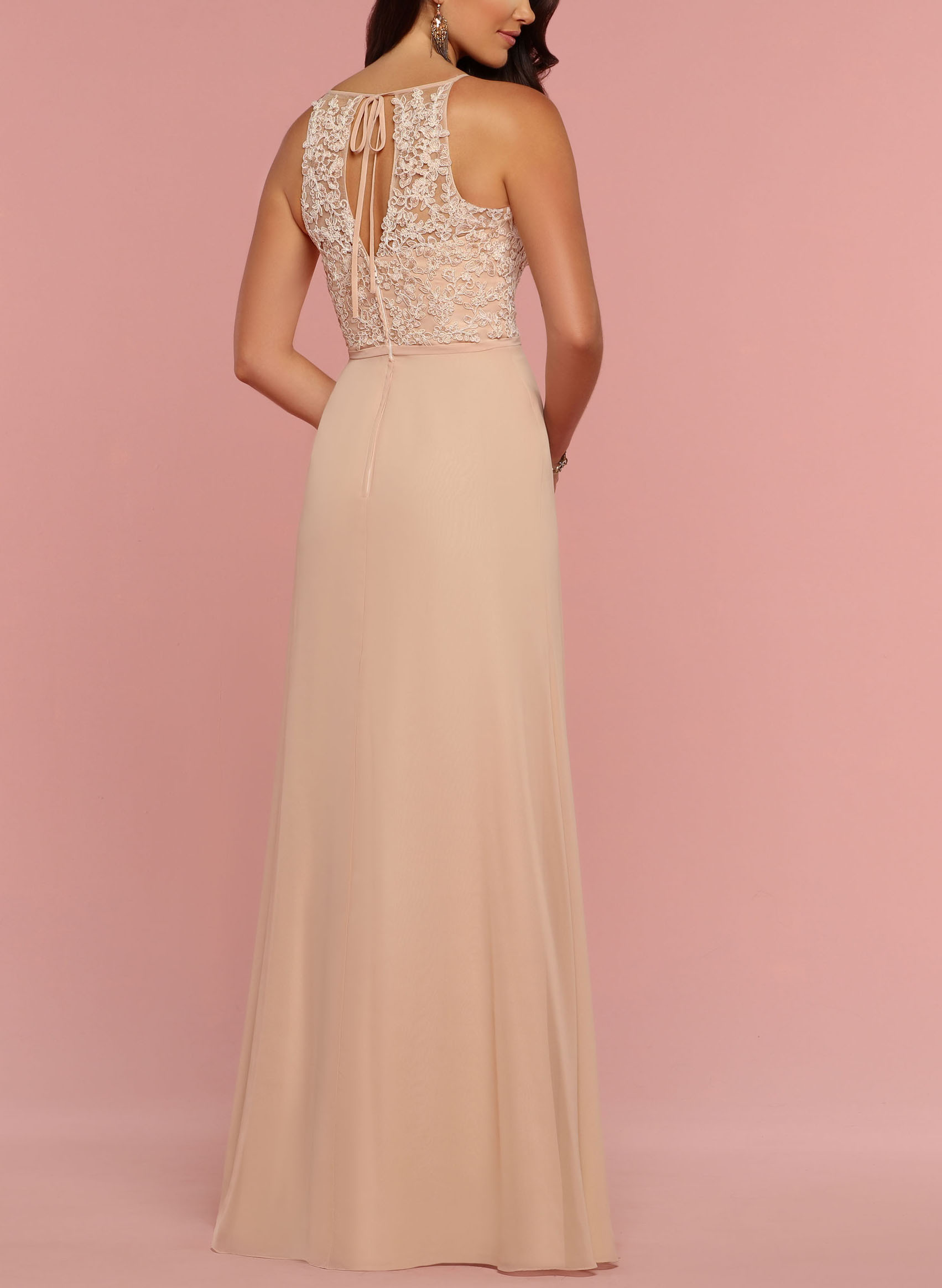 Lace A-Line Elegant Bridesmaid Dresses, image 2