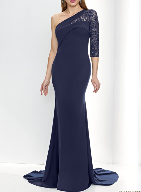 Trumpet/Mermaid Elastic Satin Mother Of The Bride Dresses With Sequins