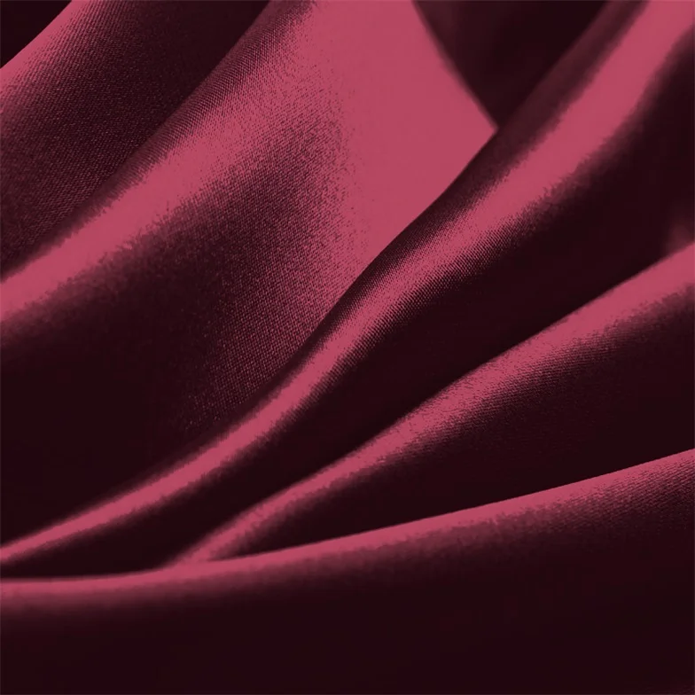Burgundy Charmeuse Fabric By The 1/2 Yard
