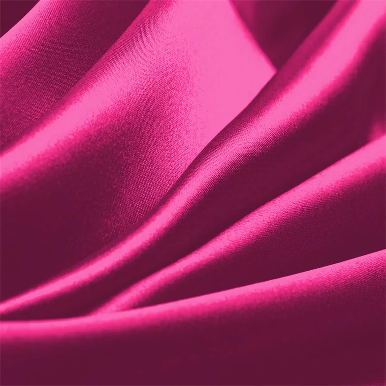 Fuchsia Charmeuse Fabric By The 1/2 Yard