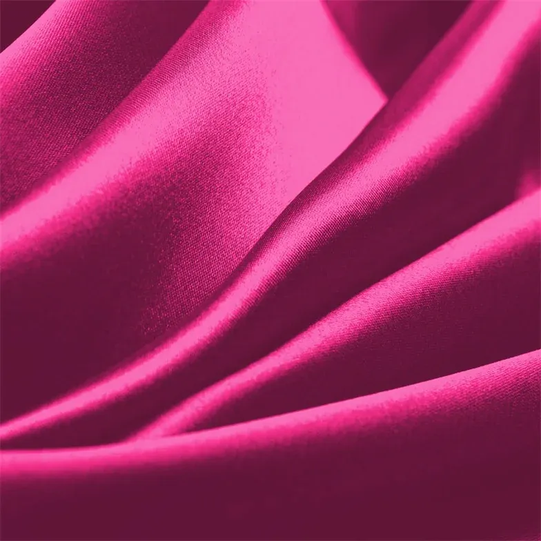 Fuchsia Charmeuse Fabric By The 1/2 Yard