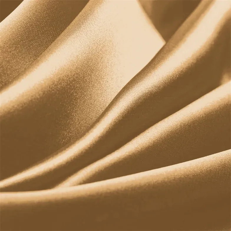 Gold Charmeuse Fabric By The 1/2 Yard