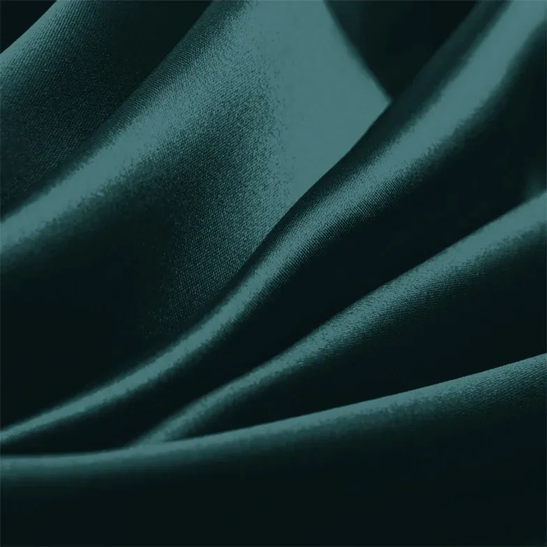 Peacock Charmeuse Fabric By The 1/2 Yard