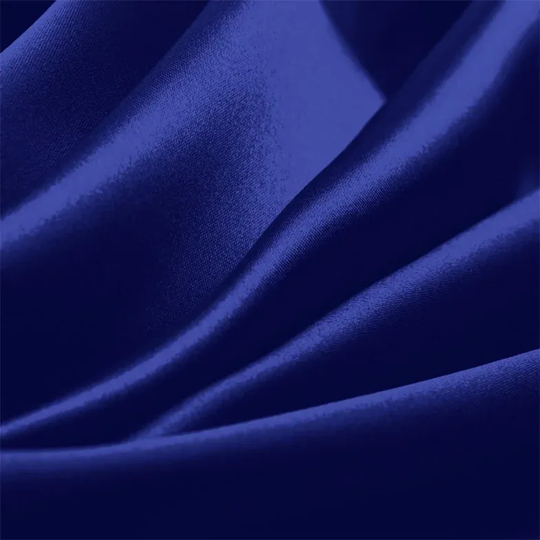 Royal Blue Charmeuse Fabric By The 1/2 Yard