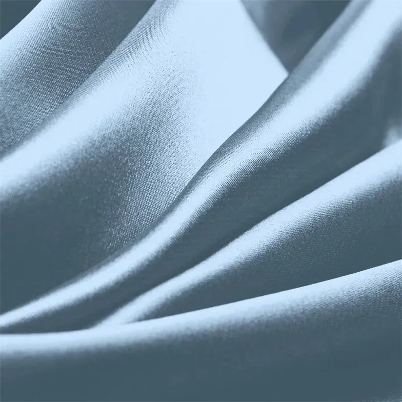Sky Blue Charmeuse Fabric By The 1/2 Yard