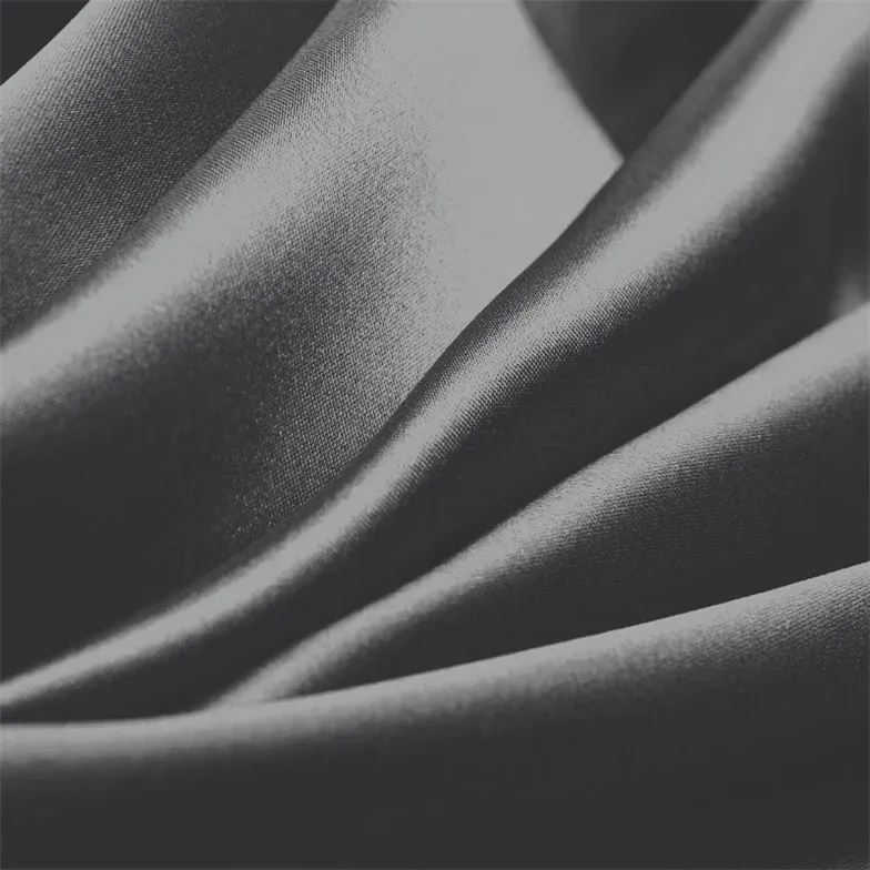 Steel Grey Charmeuse Fabric By The 1/2 Yard