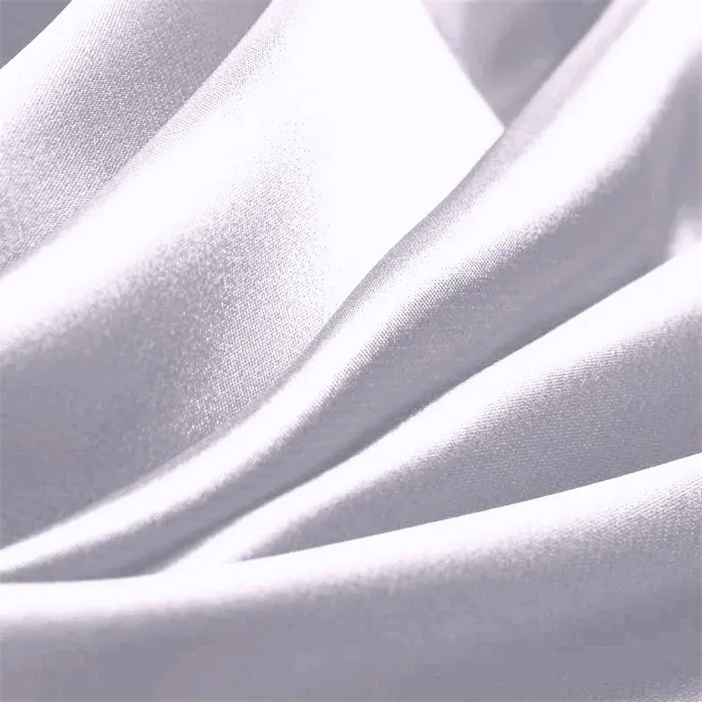 White Charmeuse Fabric By The 1/2 Yard