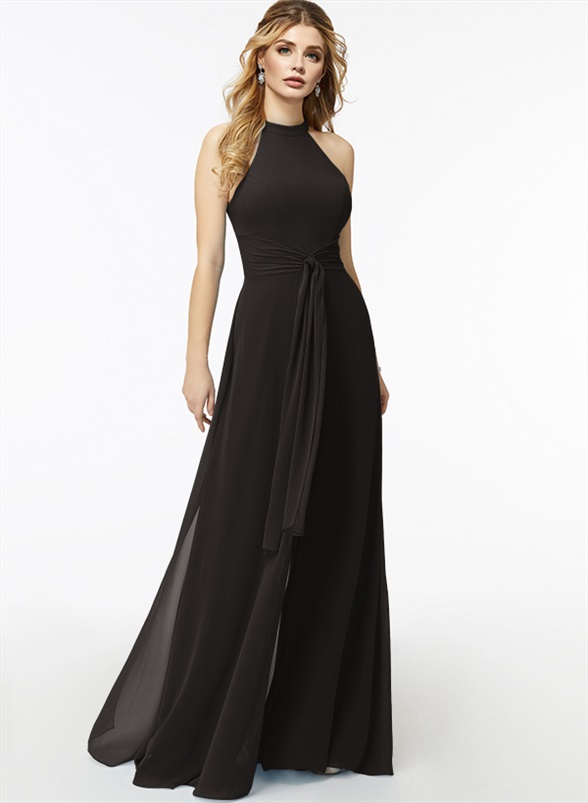 Jumpsuit/Pantsuit High Neck Bridesmaid Dresses With Cascading Ruffles, product image 66