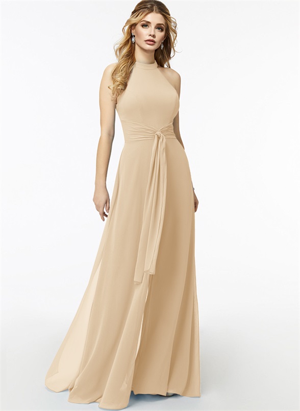 Jumpsuit/Pantsuit High Neck Bridesmaid Dresses With Cascading Ruffles, product image 53