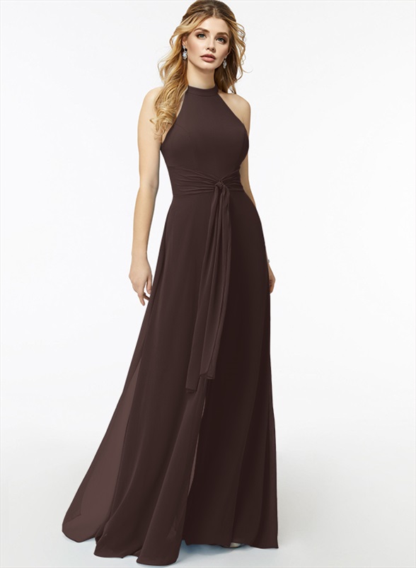 Jumpsuit/Pantsuit High Neck Bridesmaid Dresses With Cascading Ruffles, product image 61