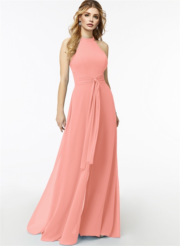 Jumpsuit/Pantsuit High Neck Bridesmaid Dresses With Cascading Ruffles, product image 26