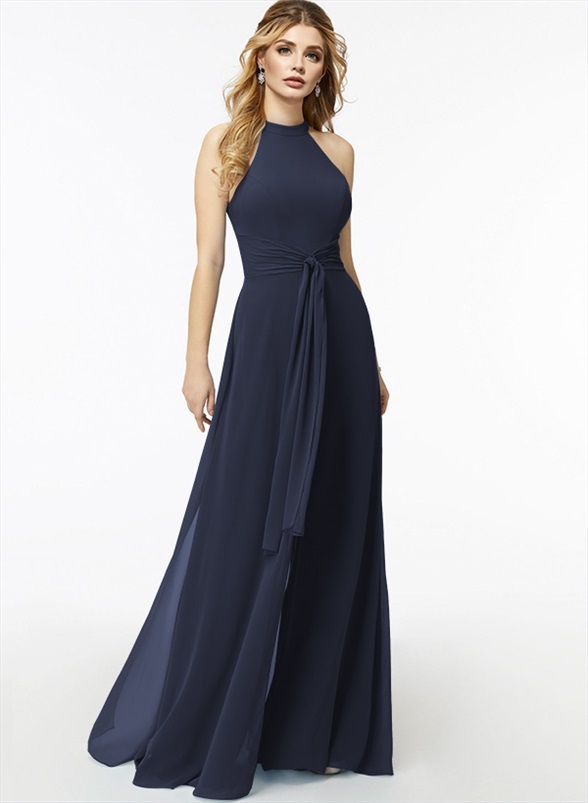 Jumpsuit/Pantsuit High Neck Bridesmaid Dresses With Cascading Ruffles, product image 4