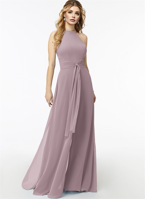 Jumpsuit/Pantsuit High Neck Bridesmaid Dresses With Cascading Ruffles, product image 29