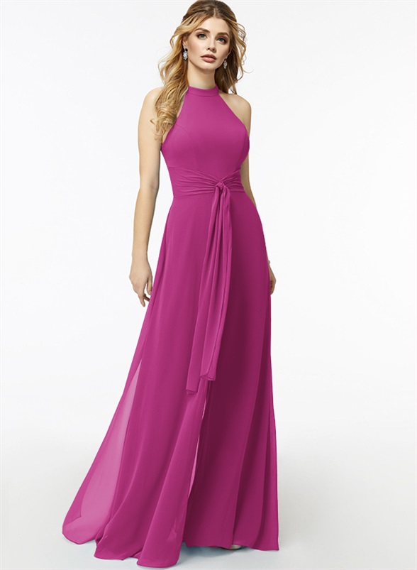 Jumpsuit/Pantsuit High Neck Bridesmaid Dresses With Cascading Ruffles, product image 39