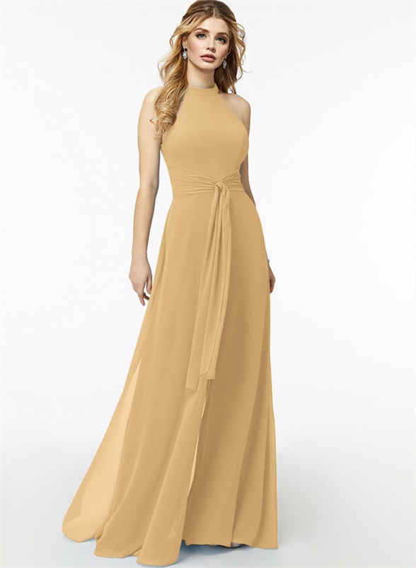 Jumpsuit/Pantsuit High Neck Bridesmaid Dresses With Cascading Ruffles, product image 57