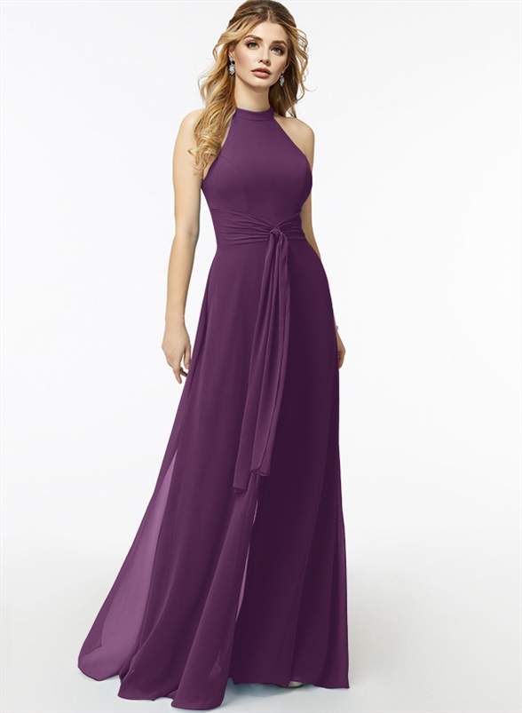 Jumpsuit/Pantsuit High Neck Bridesmaid Dresses With Cascading Ruffles, product image 37