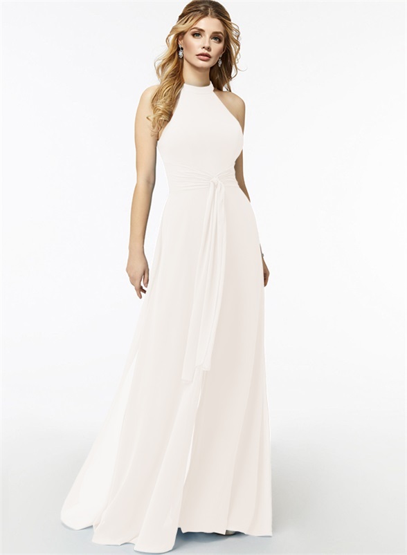 Jumpsuit/Pantsuit High Neck Bridesmaid Dresses With Cascading Ruffles, product image 62