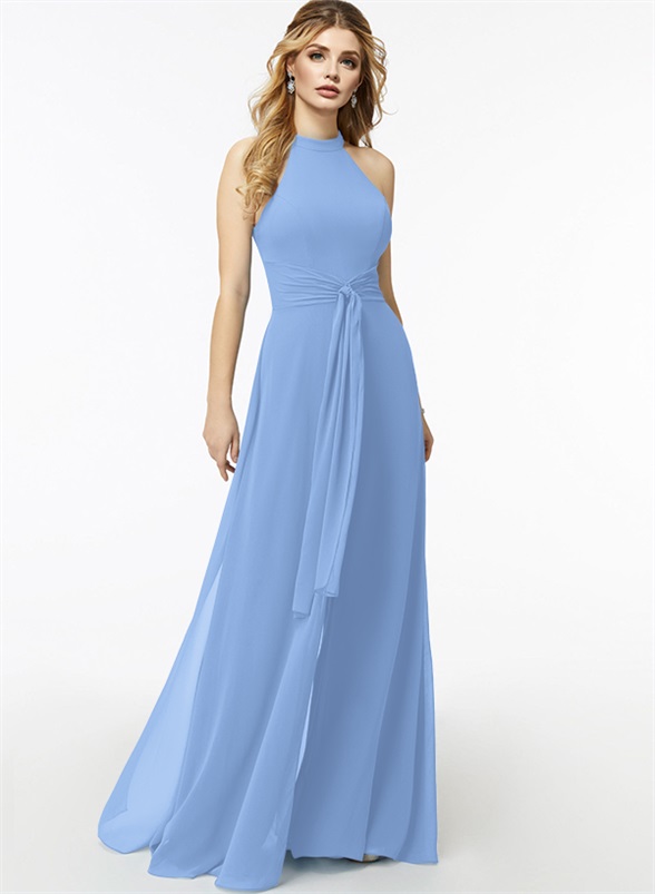 Jumpsuit/Pantsuit High Neck Bridesmaid Dresses With Cascading Ruffles, product image 12