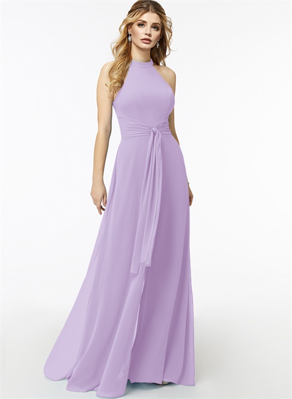 Jumpsuit/Pantsuit High Neck Bridesmaid Dresses With Cascading Ruffles, product image 33