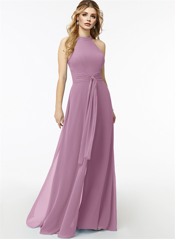 Jumpsuit/Pantsuit High Neck Bridesmaid Dresses With Cascading Ruffles, product image 32