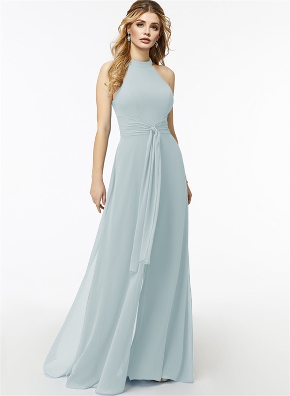 Jumpsuit/Pantsuit High Neck Bridesmaid Dresses With Cascading Ruffles, product image 14