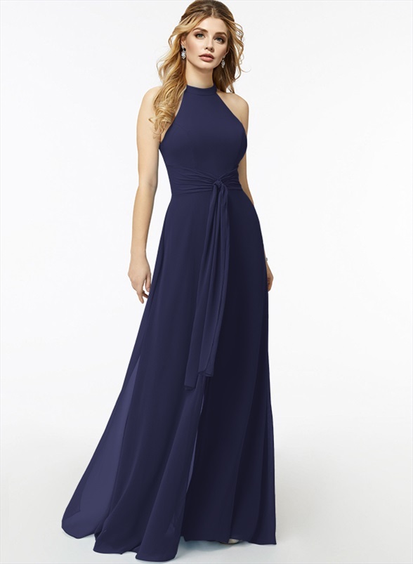 Jumpsuit/Pantsuit High Neck Bridesmaid Dresses With Cascading Ruffles, product image 5