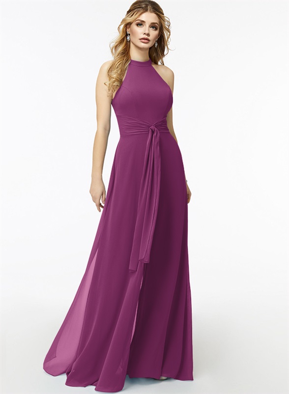Jumpsuit/Pantsuit High Neck Bridesmaid Dresses With Cascading Ruffles, product image 38