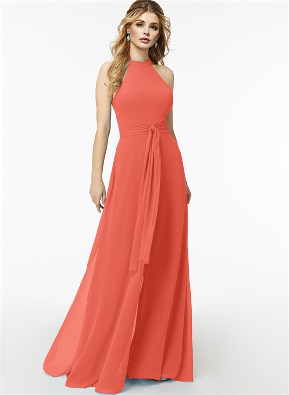 Jumpsuit/Pantsuit High Neck Bridesmaid Dresses With Cascading Ruffles, product image 60