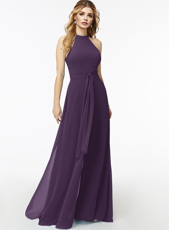 Jumpsuit/Pantsuit High Neck Bridesmaid Dresses With Cascading Ruffles, product image 36