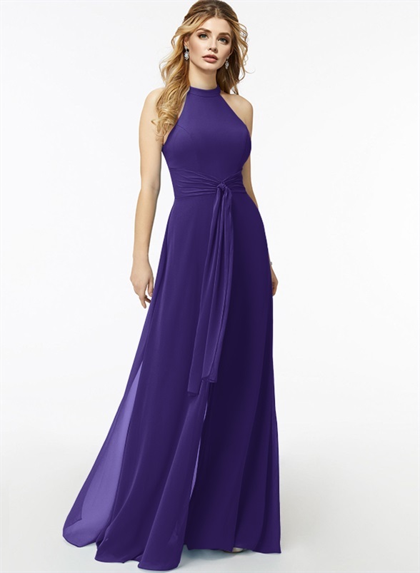 Jumpsuit/Pantsuit High Neck Bridesmaid Dresses With Cascading Ruffles, product image 41