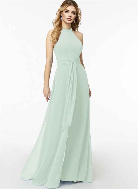 Jumpsuit/Pantsuit High Neck Bridesmaid Dresses With Cascading Ruffles, product image 50