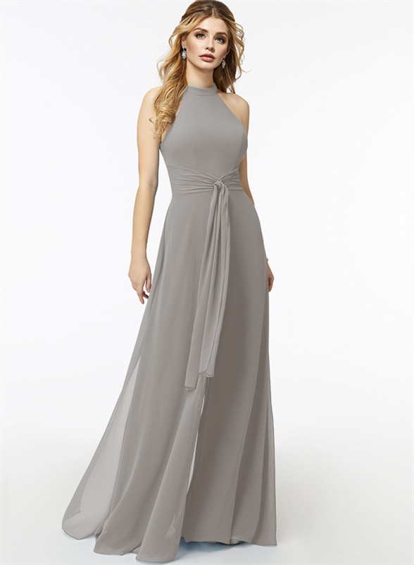 Jumpsuit/Pantsuit High Neck Bridesmaid Dresses With Cascading Ruffles, product image 64