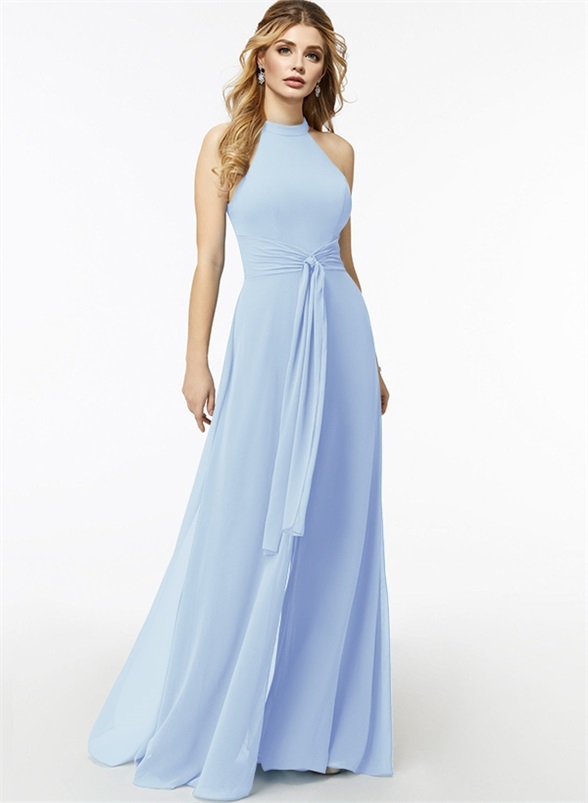 Jumpsuit/Pantsuit High Neck Bridesmaid Dresses With Cascading Ruffles, product image 13