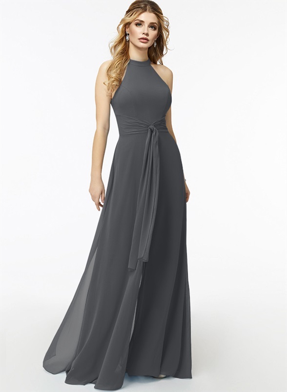 Jumpsuit/Pantsuit High Neck Bridesmaid Dresses With Cascading Ruffles, product image 65