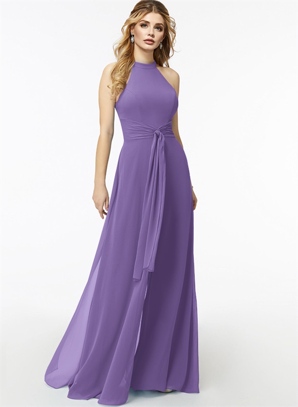Jumpsuit/Pantsuit High Neck Bridesmaid Dresses With Cascading Ruffles, product image 35