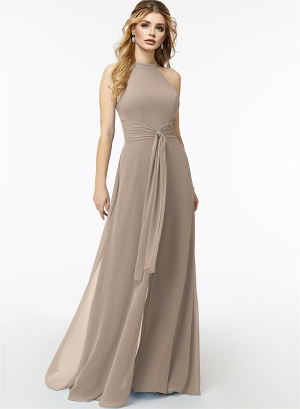 Jumpsuit/Pantsuit High Neck Bridesmaid Dresses With Cascading Ruffles, product image 55