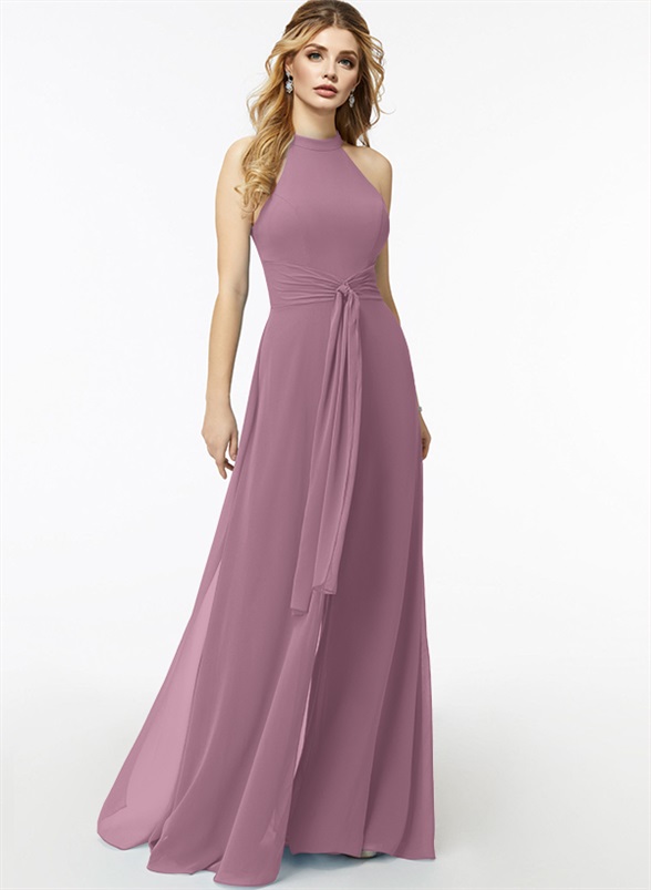 Jumpsuit/Pantsuit High Neck Bridesmaid Dresses With Cascading Ruffles, product image 31