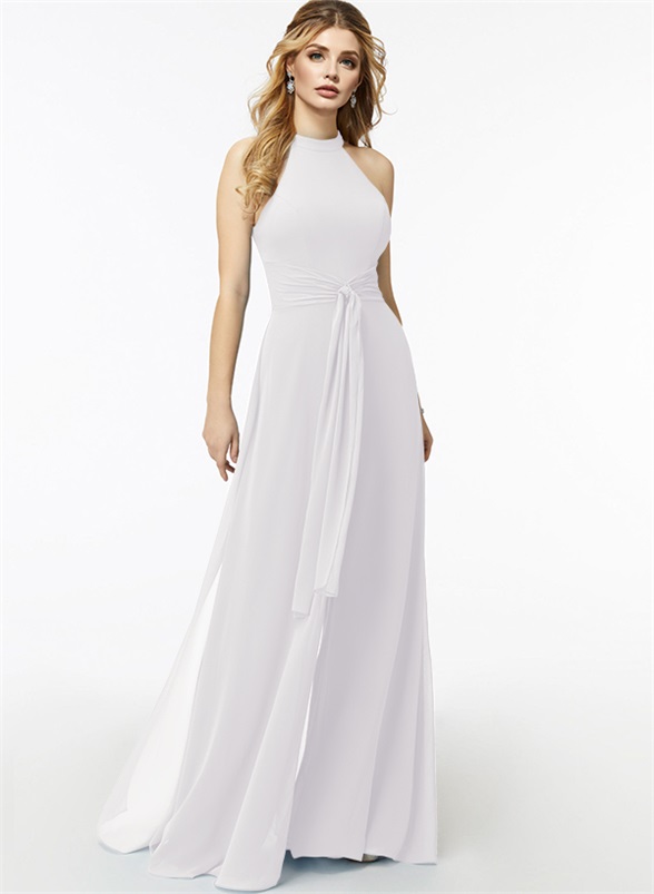 Jumpsuit/Pantsuit High Neck Bridesmaid Dresses With Cascading Ruffles, product image 63