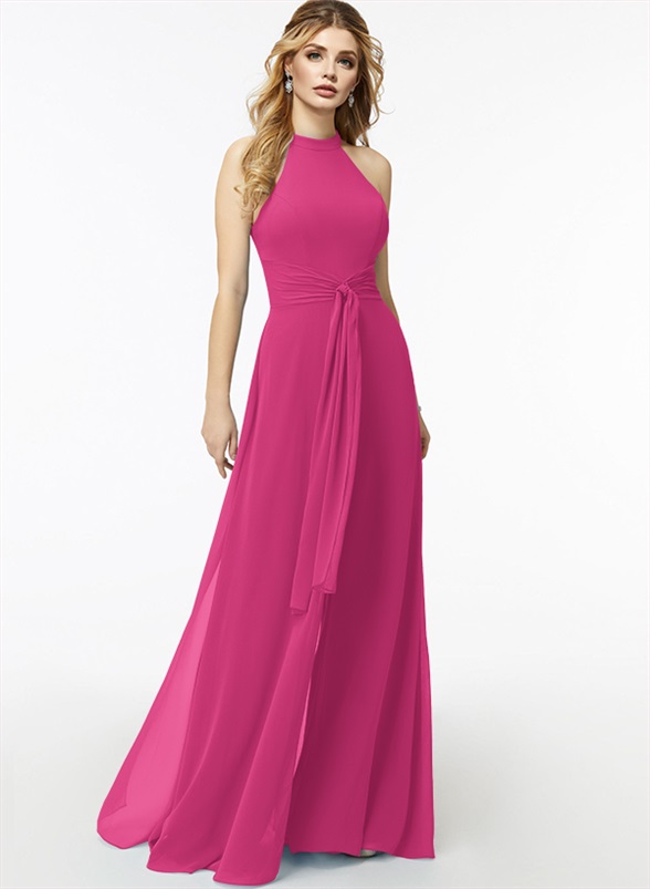Jumpsuit/Pantsuit High Neck Bridesmaid Dresses With Cascading Ruffles, product image 40