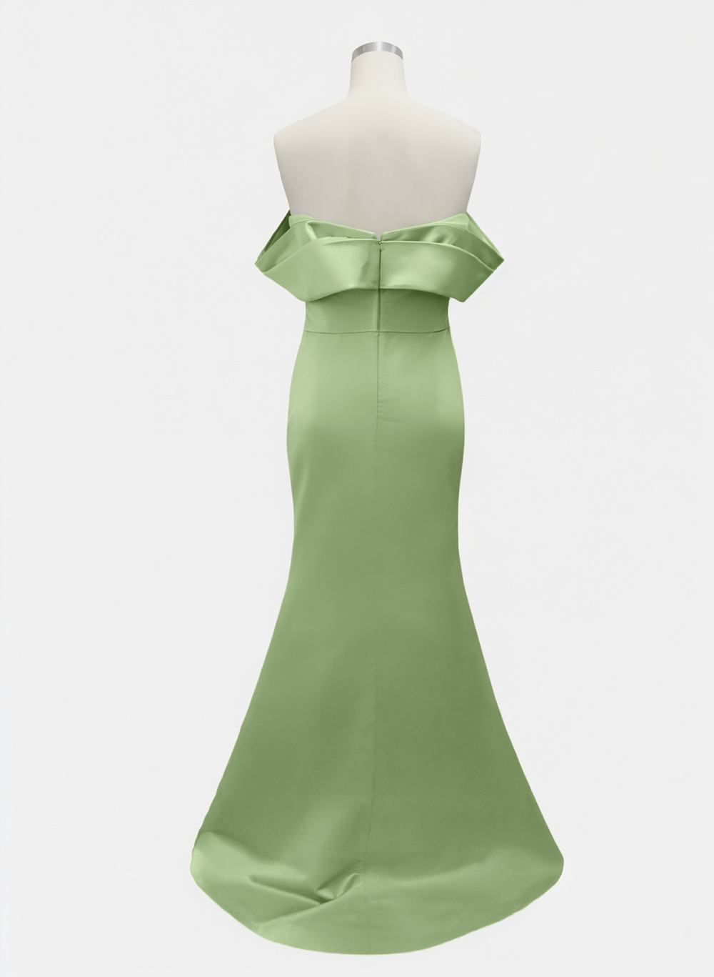 Trumpet/Mermaid Off-The-Shoulder Sleeveless Sweep Train Satin Bridesmaid Dresses, product image 96